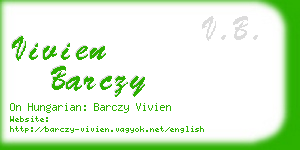 vivien barczy business card